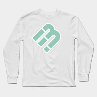 FB Initial Letter Sticker Logo Inspiration. F and B combination sticker logo vector design. Long Sleeve T-Shirt